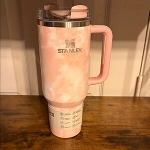 Stanley 40oz Marble Pink Tumbler with Handle